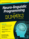 Cover image for Neuro-linguistic Programming for Dummies